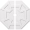 Ekena Millwork Logan Architectural Grade PVC Contemporary Ceiling Medallion, Two Piece, 40"OD x 3"ID x 14"C x 1"P CMP40LG2-03000 - alternate 1
